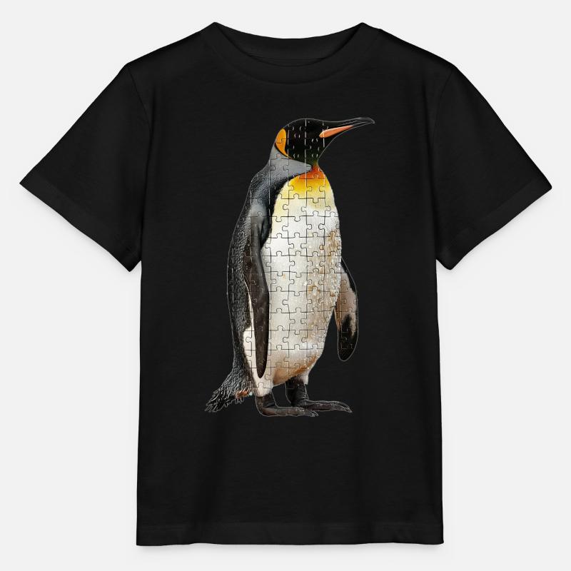 Pinguin - Stanley/Stella Kinder T-Shirt MINI CREATOR  - Schwarz