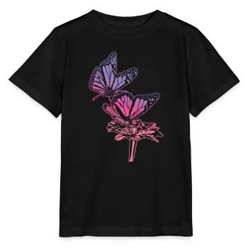 Monarch Butterfly Sketch Graphic Butterfly Lovers - T-shirt bio MINI CREATOR Stanley/Stella Enfant - noir - Devant - Mikhail (115cm)
