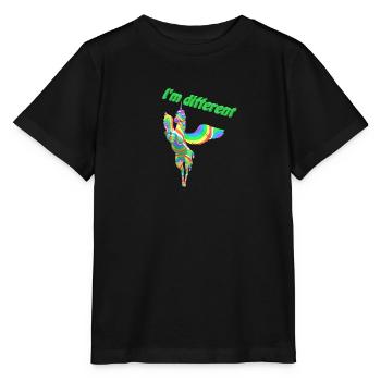Je suis différent - T-shirt bio MINI CREATOR Stanley/Stella Enfant - noir - Devant - Mikhail (115cm)