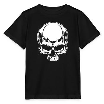 Rebell Totenkopf - Stanley/Stella Kinder T-Shirt MINI CREATOR  - Schwarz - Vorne - Mikhail (115cm)