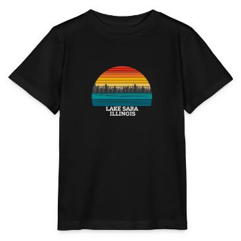 Lake Sara Illinois - Stanley/Stella Kinder T-Shirt MINI CREATOR  - Schwarz - Vorne - Mikhail (115cm)