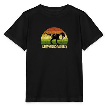 Edwardsaurus Edward saurus dinosaur - Stanley/Stella Kinder T-Shirt MINI CREATOR  - Schwarz - Vorne - Mikhail (115cm)
