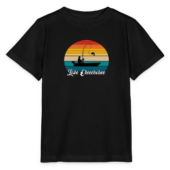 Lake Okeechobee Fishing Spot - Stanley/Stella MINI CREATOR Kids’ T-Shirt - black - Front - Mikhail (115cm)