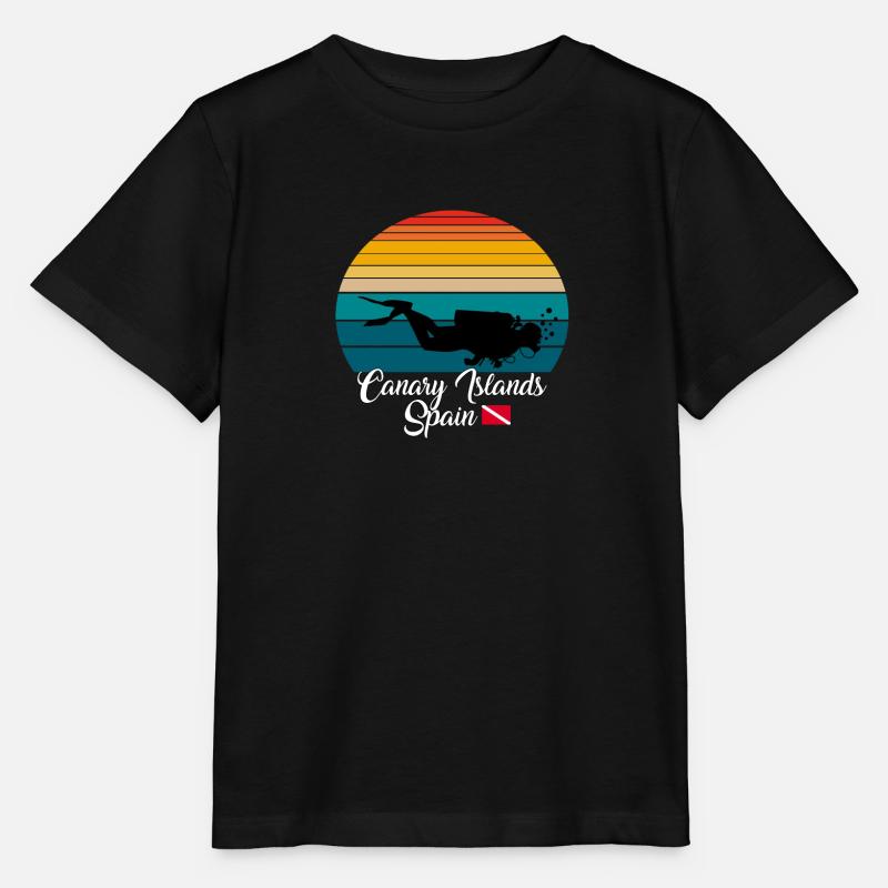 Îles Canaries Espagne Plongée - T-shirt bio MINI CREATOR Stanley/Stella Enfant - noir