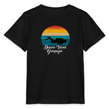 Darwin Island Galapagos Diving - Stanley/Stella Kinder T-Shirt MINI CREATOR  - Schwarz - Vorne - Mikhail (115cm)