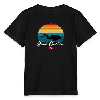South Carolina Scuba Diving Gift - Stanley/Stella Kinder T-Shirt MINI CREATOR  - Schwarz - Vorne - Mikhail (115cm)