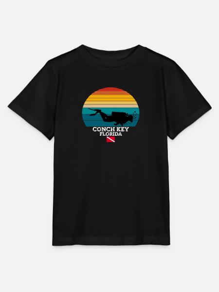Conch Key US Island Diving - Stanley/Stella Kinder T-Shirt MINI CREATOR  - Schwarz