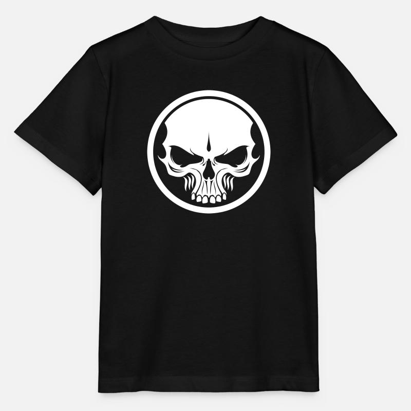 Evil Skull - Stanley/Stella MINI CREATOR Kids’ T-Shirt - black