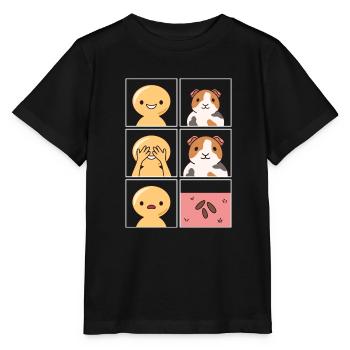 Guinea Pig Poop Design pour Guinea Pig Fan - T-shirt bio MINI CREATOR Stanley/Stella Enfant - noir - Devant - Mikhail (115cm)