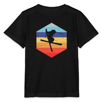 Ski Freestyle Herren Freestyle Ski Slopestyle - Stanley/Stella Kinder T-Shirt MINI CREATOR  - Schwarz - Vorne - Mikhail (115cm)