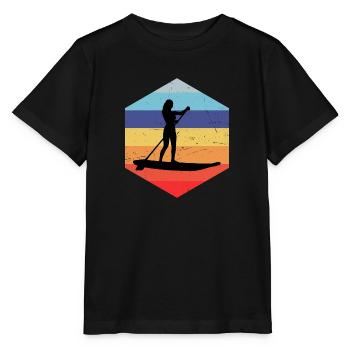Stand up Paddle Stand up Paddleboard - T-shirt bio MINI CREATOR Stanley/Stella Enfant - noir - Devant - Mikhail (115cm)