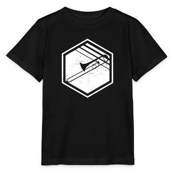Trombonistes Brass Band Hommes Brass Instrument - T-shirt bio MINI CREATOR Stanley/Stella Enfant - noir - Devant - Mikhail (115cm)