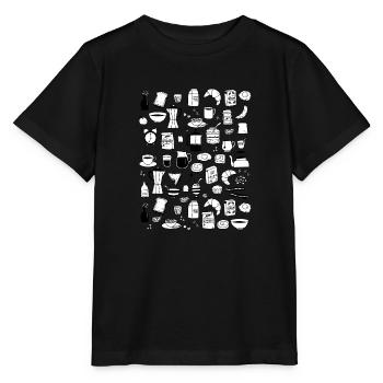 Breakfast - Stanley/Stella MINI CREATOR Kids’ T-Shirt - black - Front - Mikhail (115cm)