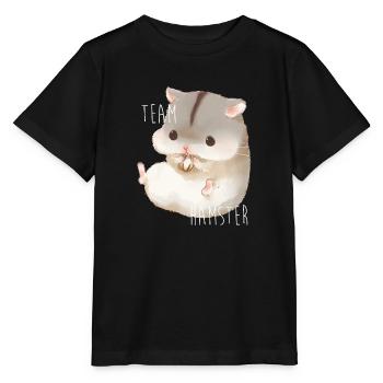 team hamster - T-shirt bio MINI CREATOR Stanley/Stella Enfant - noir - Devant - Mikhail (115cm)
