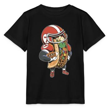 Taco Football American National League - Stanley/Stella Kinder T-Shirt MINI CREATOR  - Schwarz - Vorne - Mikhail (115cm)