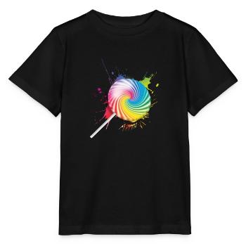 Lollipop - Stanley/Stella Kinder T-Shirt MINI CREATOR  - Schwarz - Vorne - Mikhail (115cm)