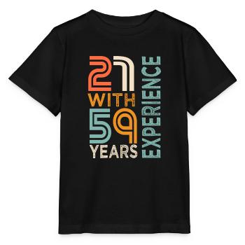 Geschenk zum 80-jährigen Jubiläum 80 Jahre - Stanley/Stella Kinder T-Shirt MINI CREATOR  - Schwarz - Vorne - Mikhail (115cm)