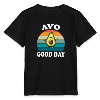 Avo Good Day Avocado - Stanley/Stella MINI CREATOR Kids’ T-Shirt - black - Front - Mikhail (115cm)