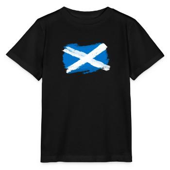 Schottland Andenken schottische Flagge Geschenk - Stanley/Stella Kinder T-Shirt MINI CREATOR  - Schwarz - Vorne - Mikhail (115cm)