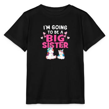 Je vais être une grande soeur - T-shirt bio MINI CREATOR Stanley/Stella Enfant - noir - Devant - Mikhail (115cm)