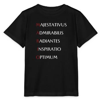 Mario - Stanley/Stella Kinder T-Shirt MINI CREATOR  - Schwarz - Vorne - Mikhail (115cm)