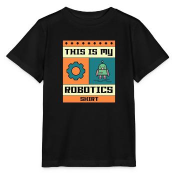 Robotics Engineer Mechanics Electro Student - Stanley/Stella MINI CREATOR Kids’ T-Shirt - black - Front - Mikhail (115cm)