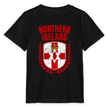 Nordirland - Stanley/Stella Kinder T-Shirt MINI CREATOR  - Schwarz - Vorne - Mikhail (115cm)