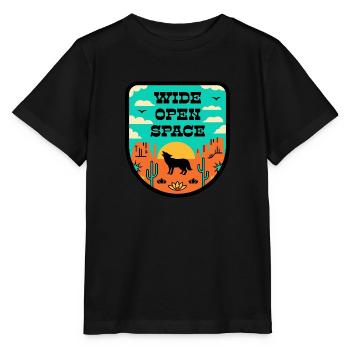 Desert in retro style - Stanley/Stella MINI CREATOR Kids’ T-Shirt - black - Front - Mikhail (115cm)