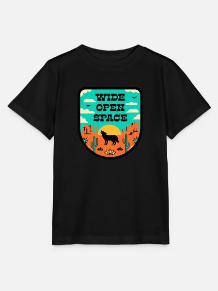 Wüste im retro stil - Stanley/Stella Kinder T-Shirt MINI CREATOR - Schwarz