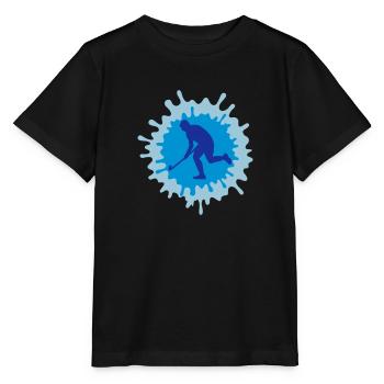 3D hockey - Stanley/Stella MINI CREATOR Kids’ T-Shirt - black - Front - Mikhail (115cm)