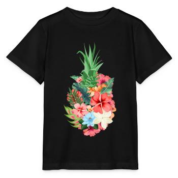Ananas - T-shirt bio MINI CREATOR Stanley/Stella Enfant - noir - Devant - Mikhail (115cm)