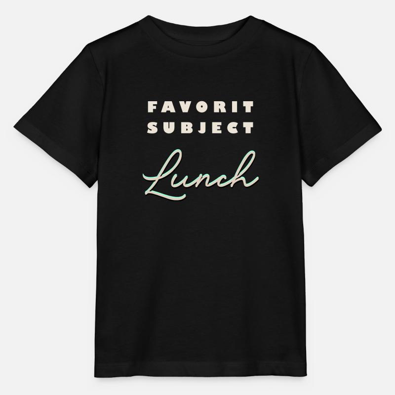 SUJET DE PRÉDILECTION : DÉJEUNER - T-shirt bio MINI CREATOR Stanley/Stella Enfant - noir