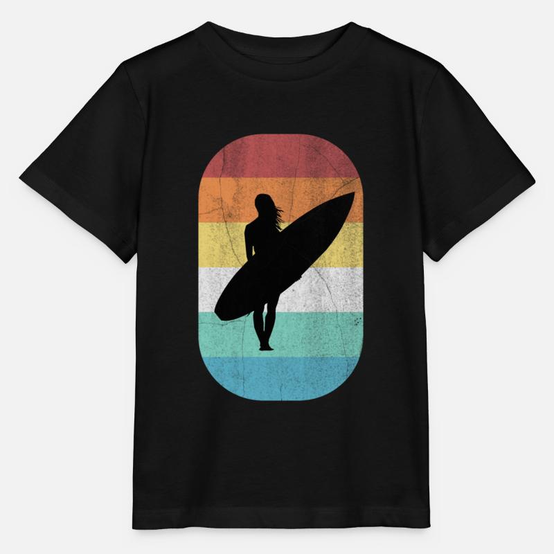 Surfergirl - Stanley/Stella Kinder T-Shirt MINI CREATOR  - Schwarz
