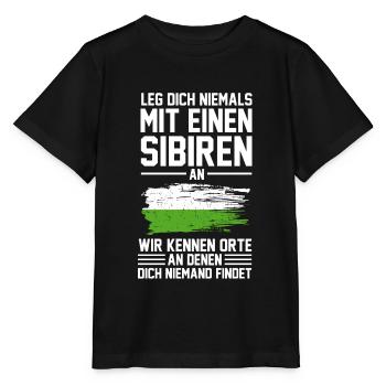 Nowosibirsk Russland Sibire Sibirien - Stanley/Stella Kinder T-Shirt MINI CREATOR  - Schwarz - Vorne - Mikhail (115cm)