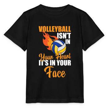 Volleyball Player Block Sport - Stanley/Stella MINI CREATOR Kids’ T-Shirt - black - Front - Mikhail (115cm)