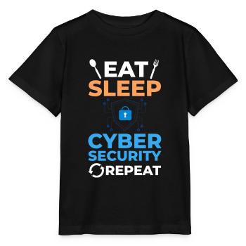 Cyber Security Information Computer Sicherheit - Stanley/Stella Kinder T-Shirt MINI CREATOR  - Schwarz - Vorne - Mikhail (115cm)