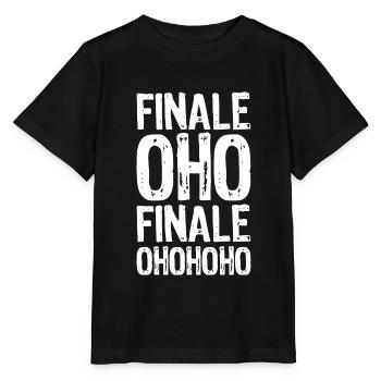 FINALE OHOHOHO - Fußball Sport Meisterschaft - Stanley/Stella Kinder T-Shirt MINI CREATOR  - Schwarz - Vorne - Mikhail (115cm)
