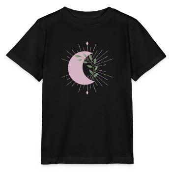 Purple Moon - Stanley/Stella Kinder T-Shirt MINI CREATOR  - Schwarz - Vorne - Mikhail (115cm)