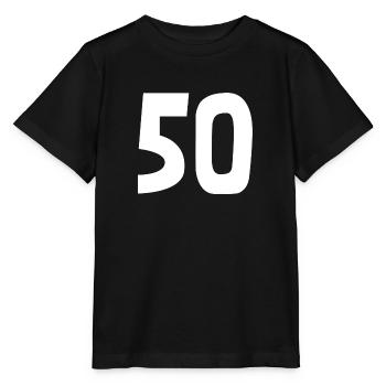 50. 50 ANS. 50e ANNIVERSAIRE. ANNIVERSAIRE 50 ANS. - T-shirt bio MINI CREATOR Stanley/Stella Enfant - noir - Devant - Mikhail (115cm)