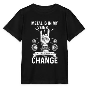 Heavy Metal Genre musical Metal Musique Musique Rock Punk - T-shirt bio MINI CREATOR Stanley/Stella Enfant - noir - Devant - Mikhail (115cm)