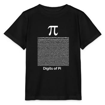Le nombre Pi - T-shirt bio MINI CREATOR Stanley/Stella Enfant - noir - Devant - Mikhail (115cm)