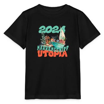 Ship of Fools Utopia in 2024 - Stanley/Stella MINI CREATOR Kids’ T-Shirt - black - Front - Mikhail (115cm)