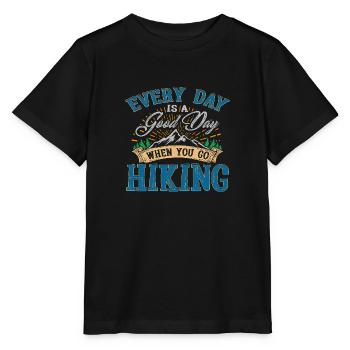 Wanderlust Randonnée cadeau amoureux de la nature - T-shirt bio MINI CREATOR Stanley/Stella Enfant - noir - Devant - Mikhail (115cm)