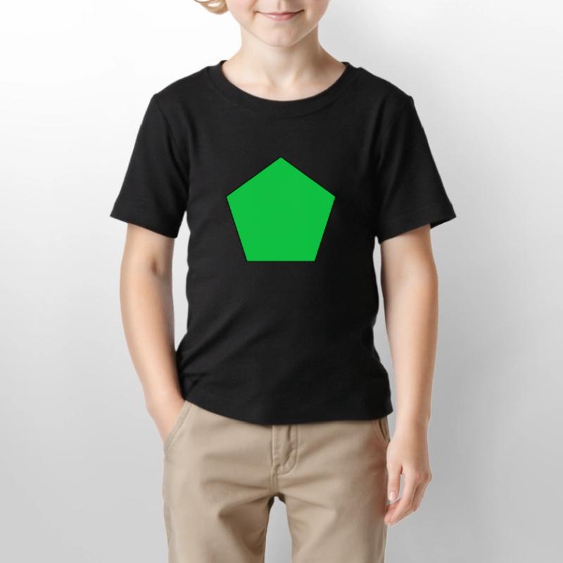 Pentagone vert forme simple idée cadeau math T-shirt bio MINI CREATOR Stanley/Stella Enfant
