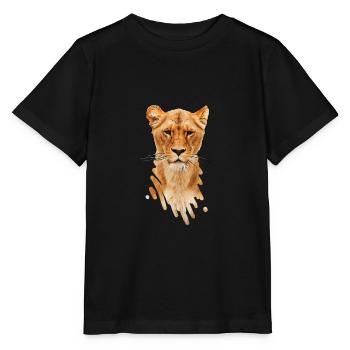 lioness - Stanley/Stella MINI CREATOR Kids’ T-Shirt - black - Front - Mikhail (115cm)