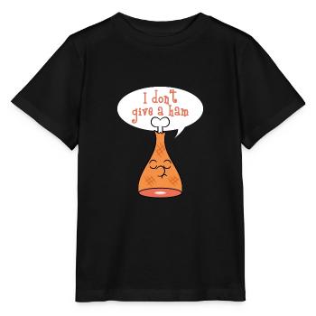 "Ich gebe nicht einen Schinken" TStück Entwurf. - Stanley/Stella Kinder T-Shirt MINI CREATOR  - Schwarz - Vorne - Mikhail (115cm)
