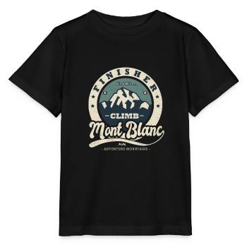mountaineering finisher Mont Blanc Mountain sport - Stanley/Stella MINI CREATOR Kids’ T-Shirt - black - Front - Mikhail (115cm)