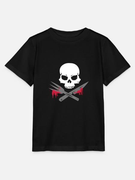 Cooking Skull - T-shirt bio MINI CREATOR Stanley/Stella Enfant - noir