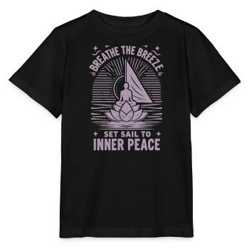 Sailing Yoga The Breeze Inner Peace - Stanley/Stella MINI CREATOR Kids’ T-Shirt - black - Front - Mikhail (115cm)