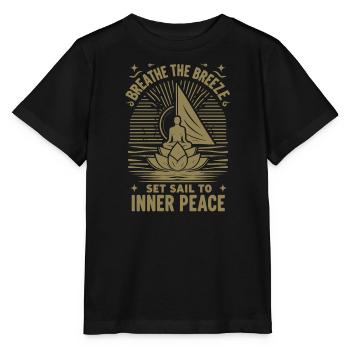 Sailing Yoga The Breeze Inner Peace - Stanley/Stella MINI CREATOR Kids’ T-Shirt - black - Front - Mikhail (115cm)